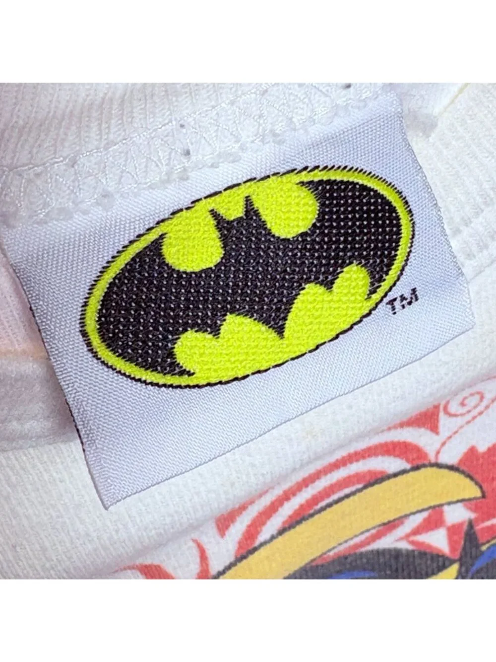 Vintage 1990s 90s Batman Robin AOP Long Sleeve Pajamas PJ Pajama Set 5 - 6